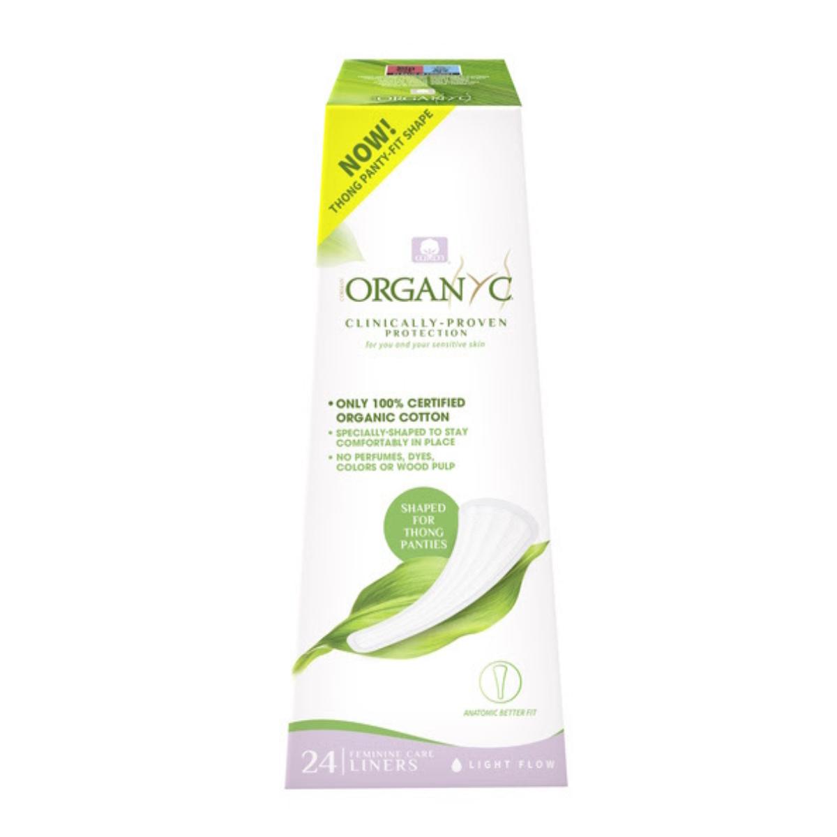 Salvaslip para tanga Organyc 24 unidades