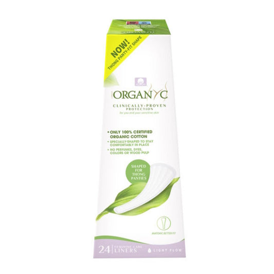 Salvaslip para tanga Organyc 24 unidades