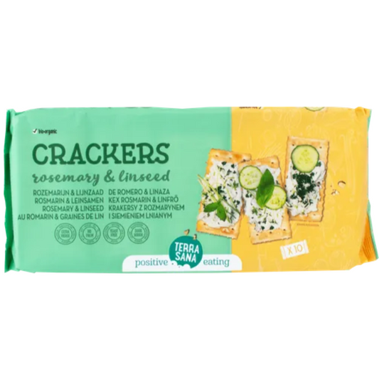 Crackers de romero y linaza Terrasana 250 g