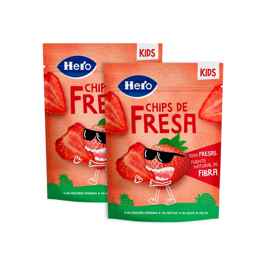 pack promo 2xChips de Fresa 12g- Hero Kids