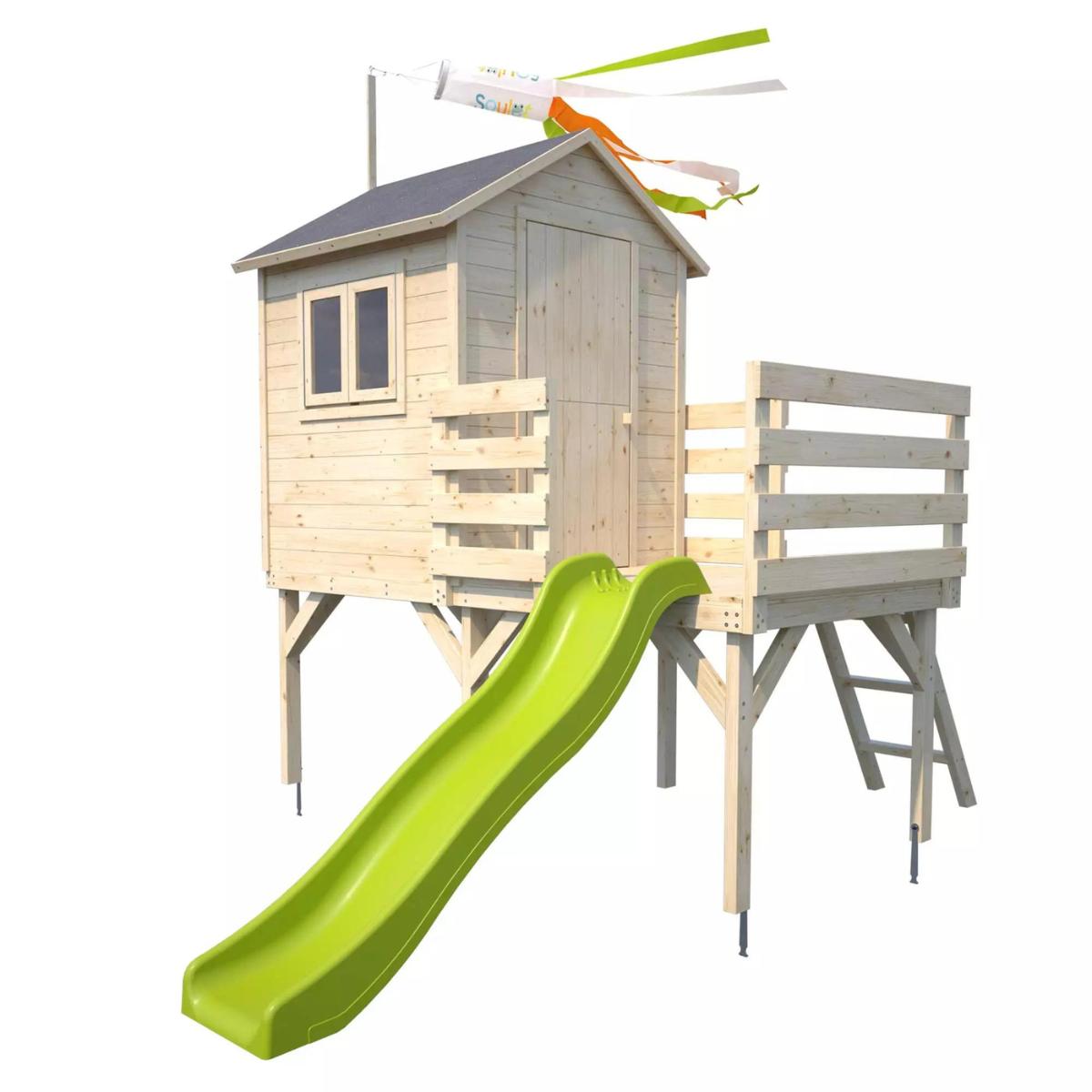 Casita de madera con tobogán Josephine Soulet