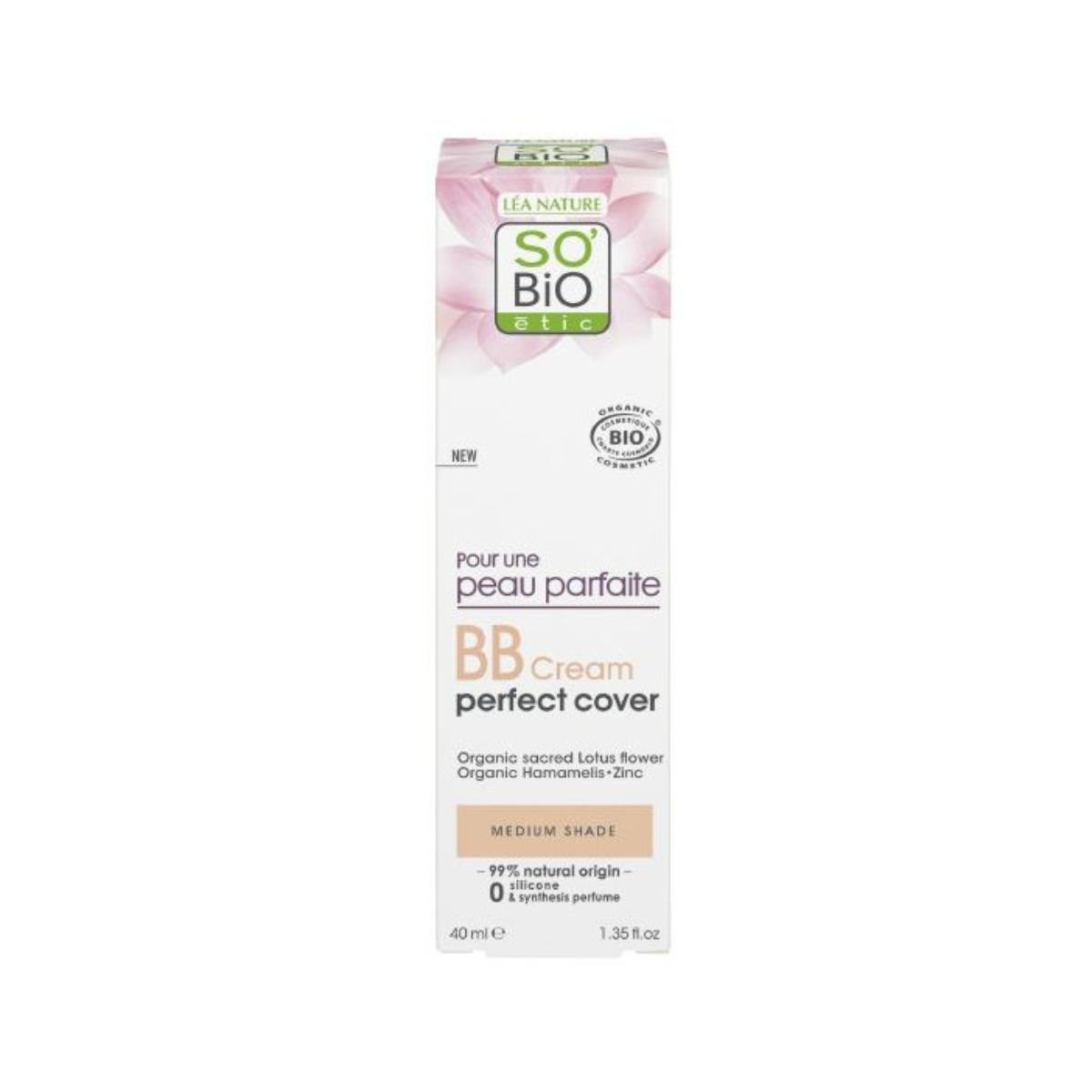 BB cream cobertura perfecta - Medium peau parfaite So'Bio étic 40 ml