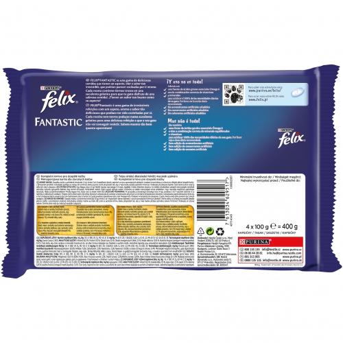 FELIX Fantastic Festín del Mar en Gelatina 4x85g