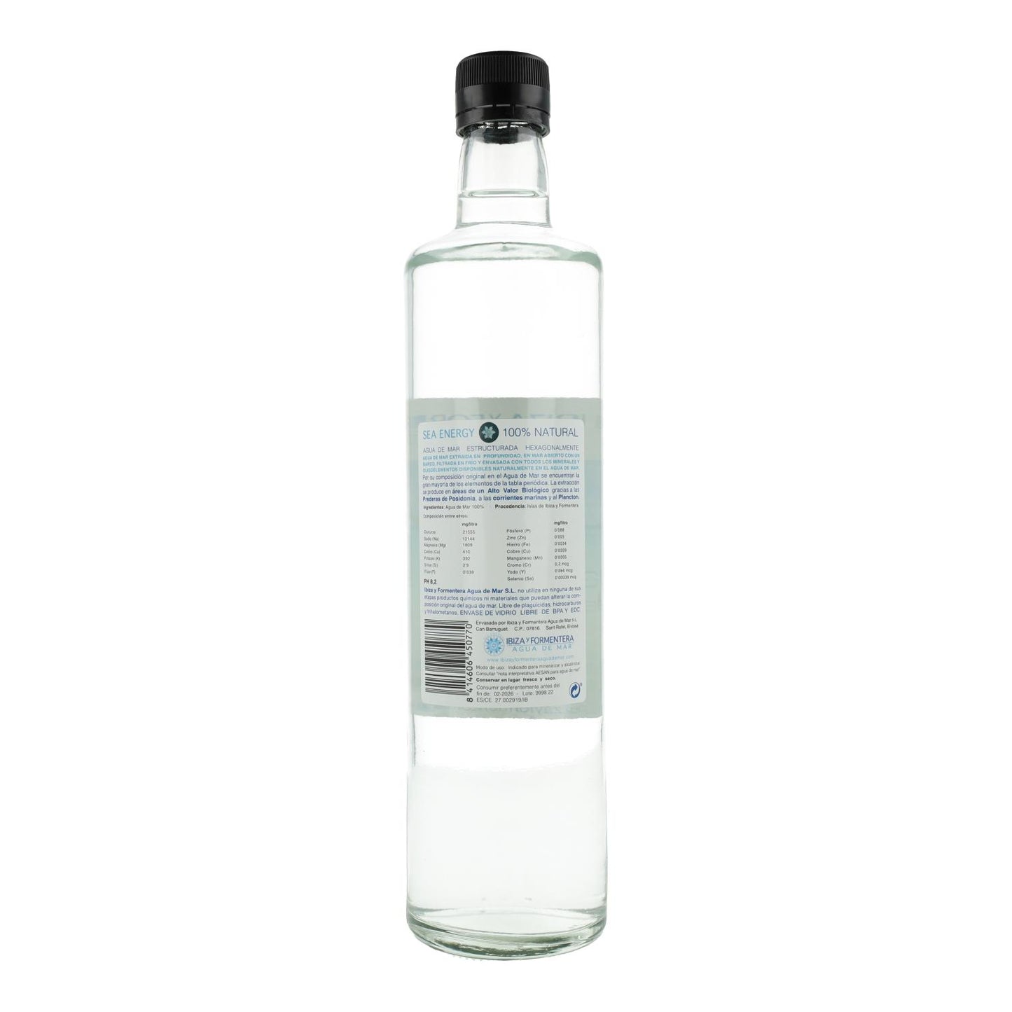 Agua de Mar "Ibiza y Formentera", Deep Sea Water. 750ml