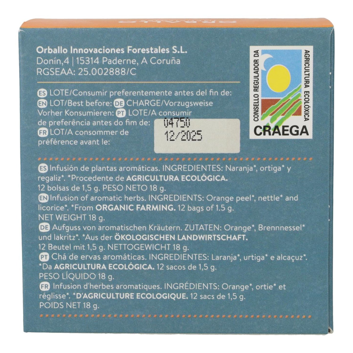 Infusión "depura con locura" Bio orballo 15 pirámides