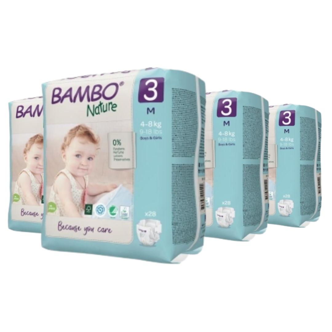 Pack ahorro Pañal midi T3 (4-8Kg) Bambo 208 uds