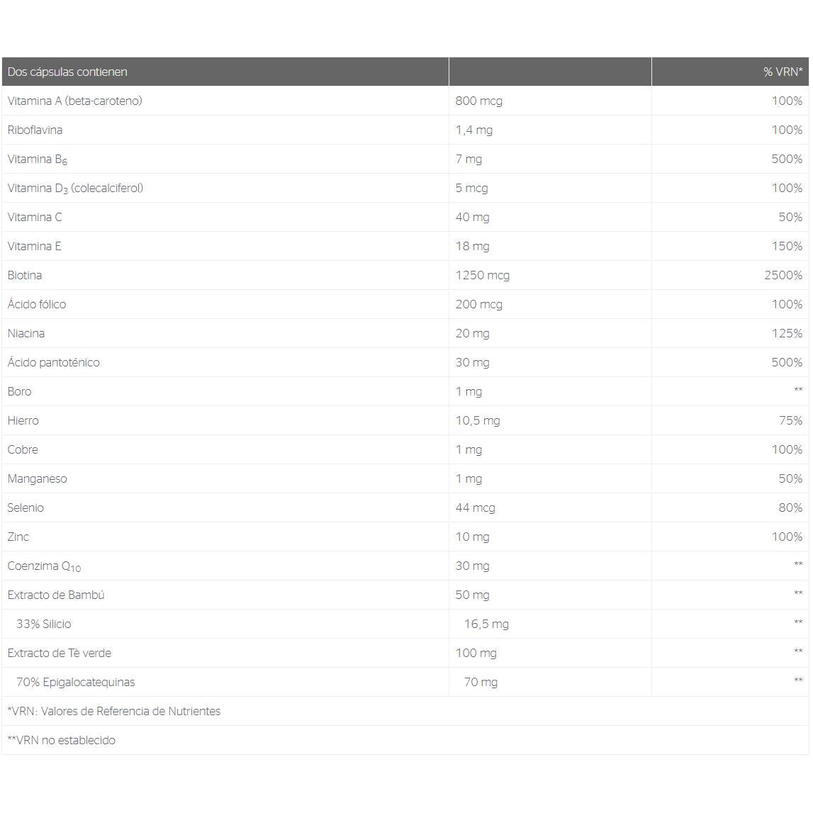 Piel cabello uñas 60cap Pure Encapsulations