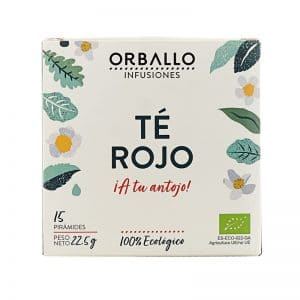 Té rojo Bio Orballo 12 pirámides