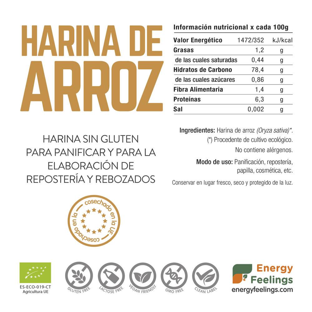 ARROZ ECO harina: (1 Kg) XXL Pack