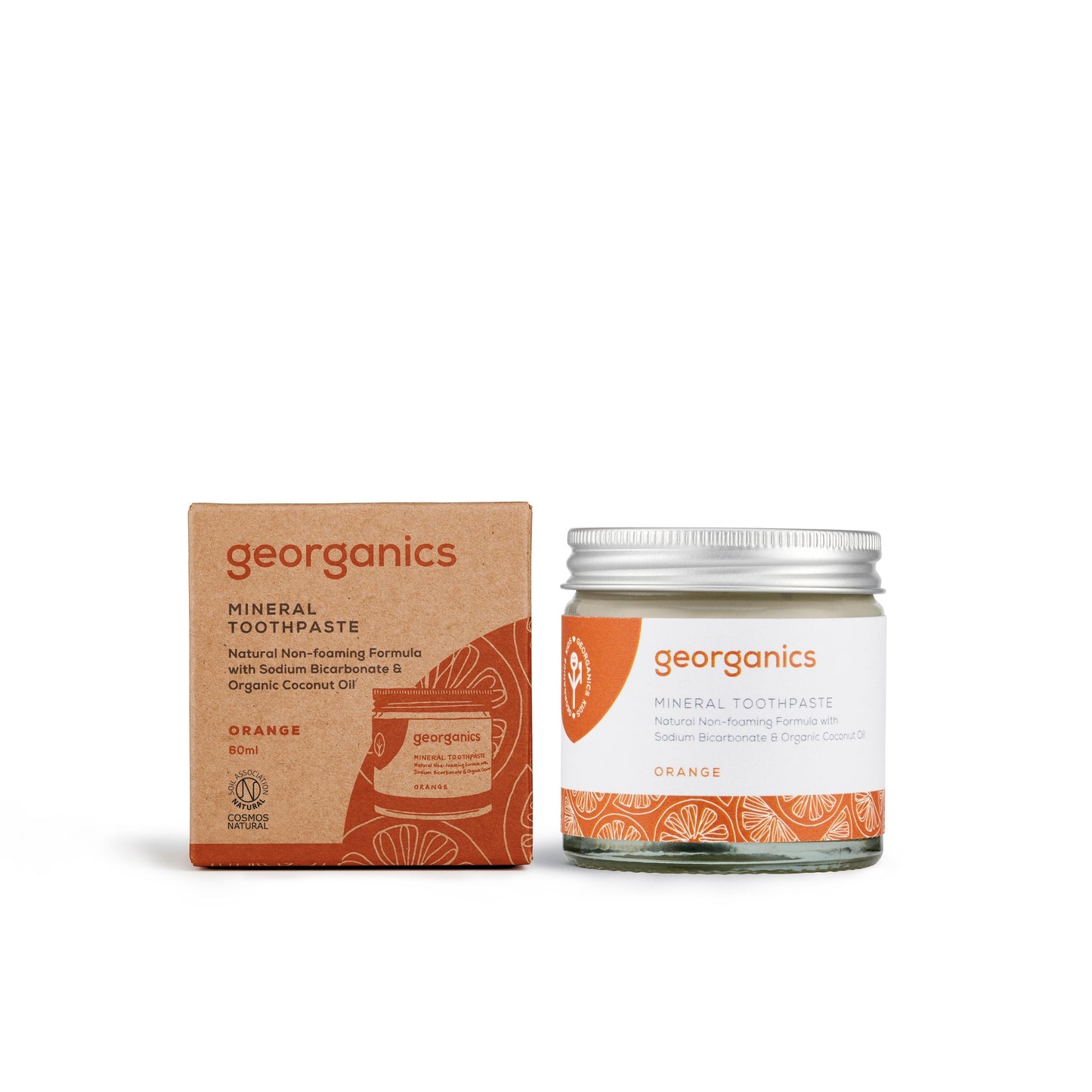 Dentífrico con Aceite de Coco Naranja Georganics