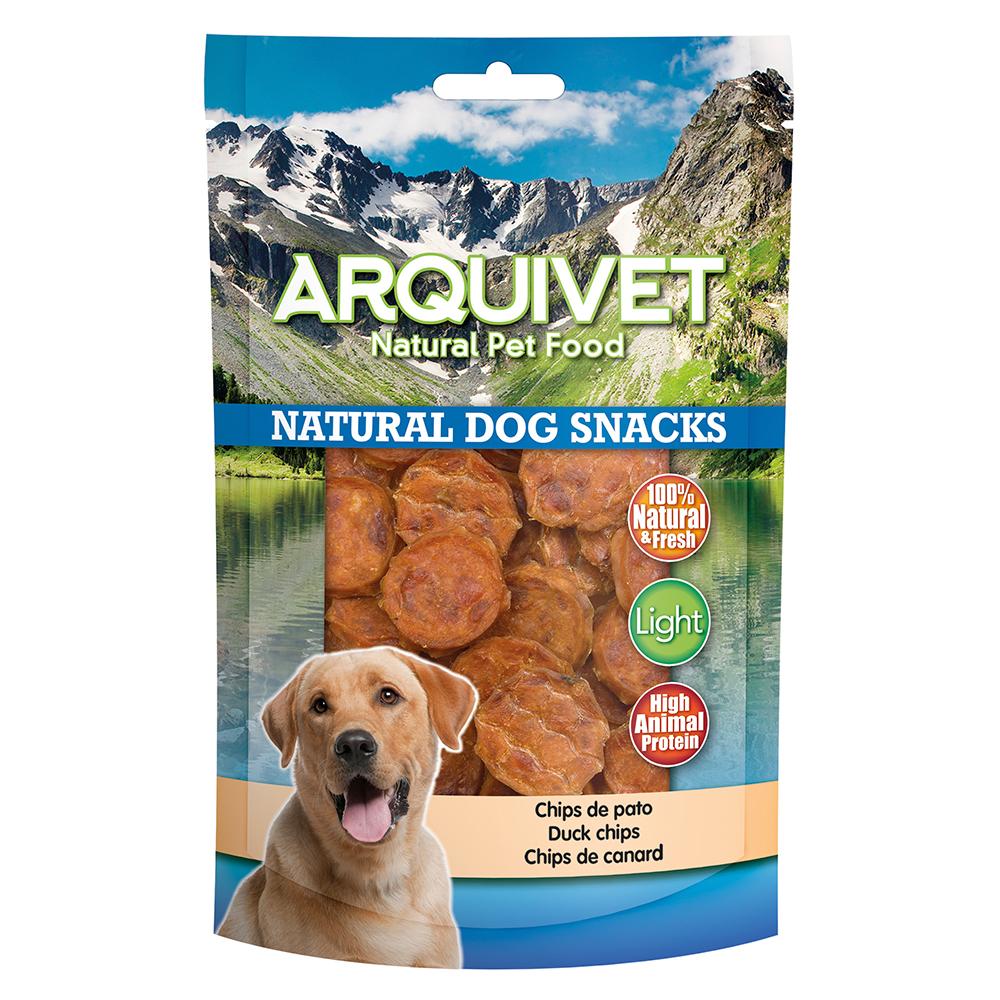 Snack natural para perros Chips de pato Arquivet 100 g