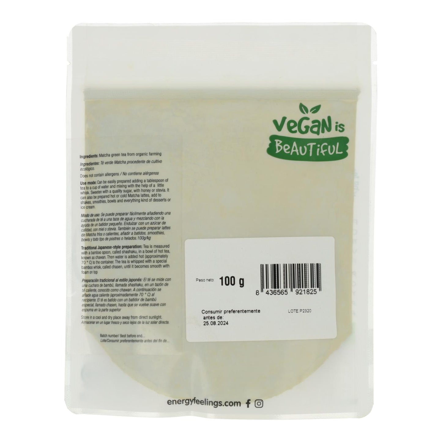 Té verde Matcha ECO Energy Feelings