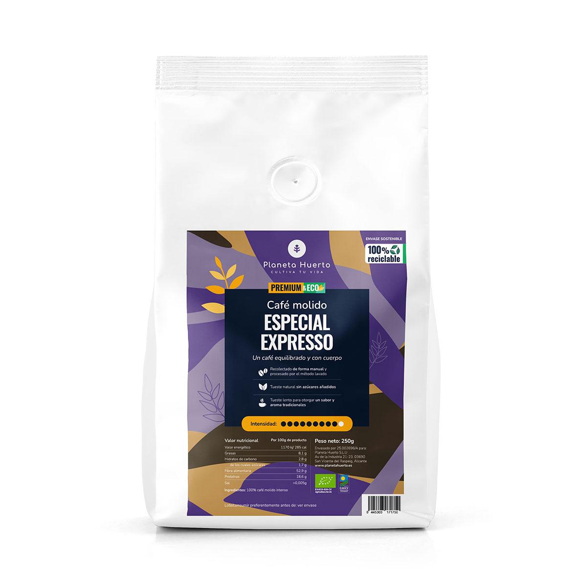 Café molido Eco especial Expresso Planeta Huerto 250 g