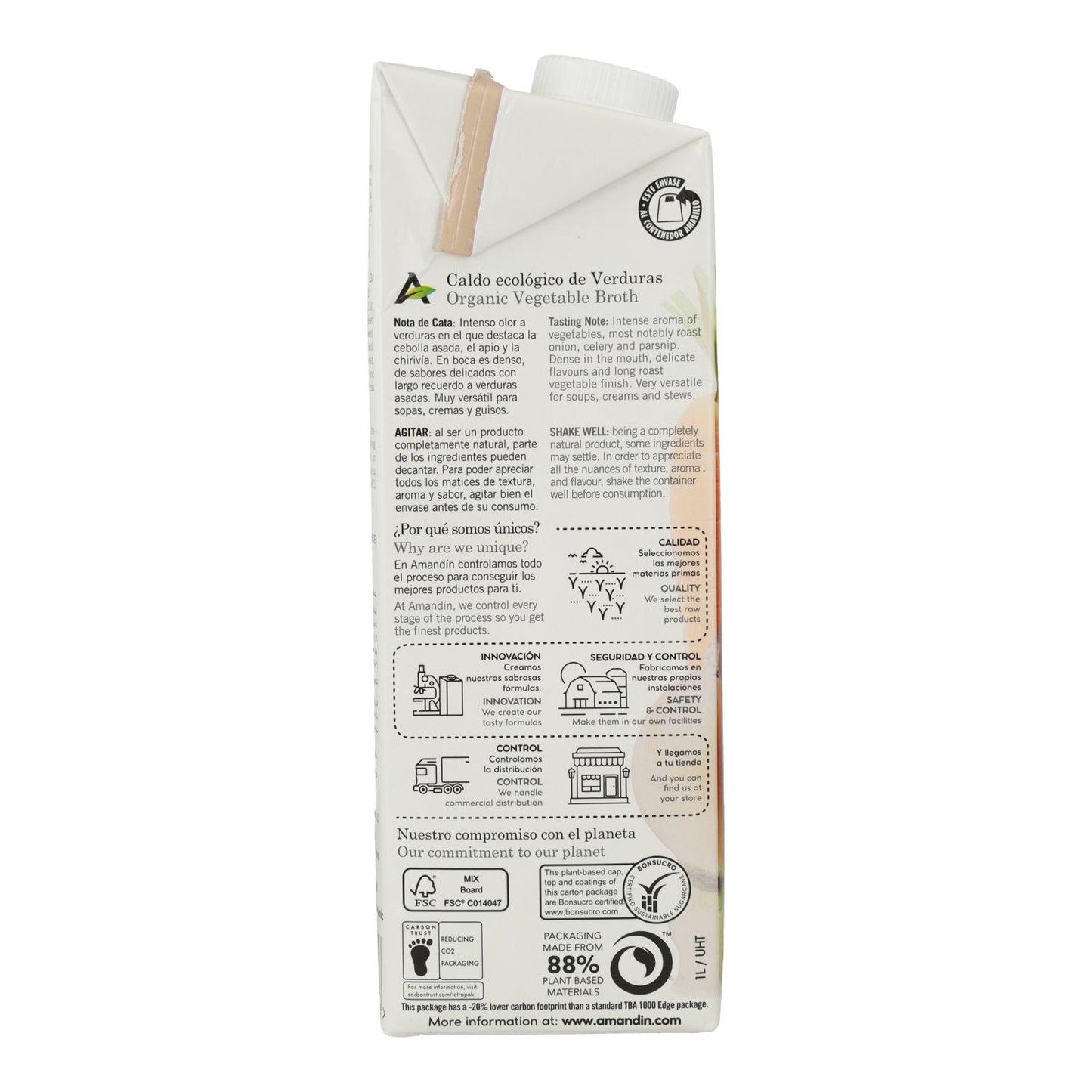 Caldo De Verduras Amandin 1L