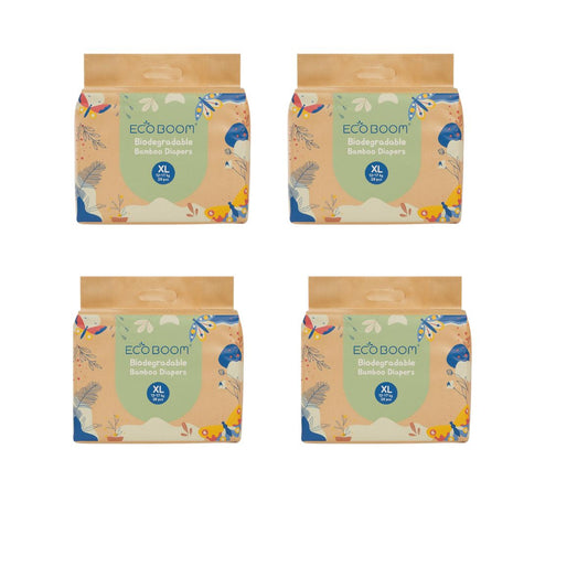 Pañal Ecológico de BAMBÚ Eco Boom Talla 5/XL (12-17 Kg) 112 unidades