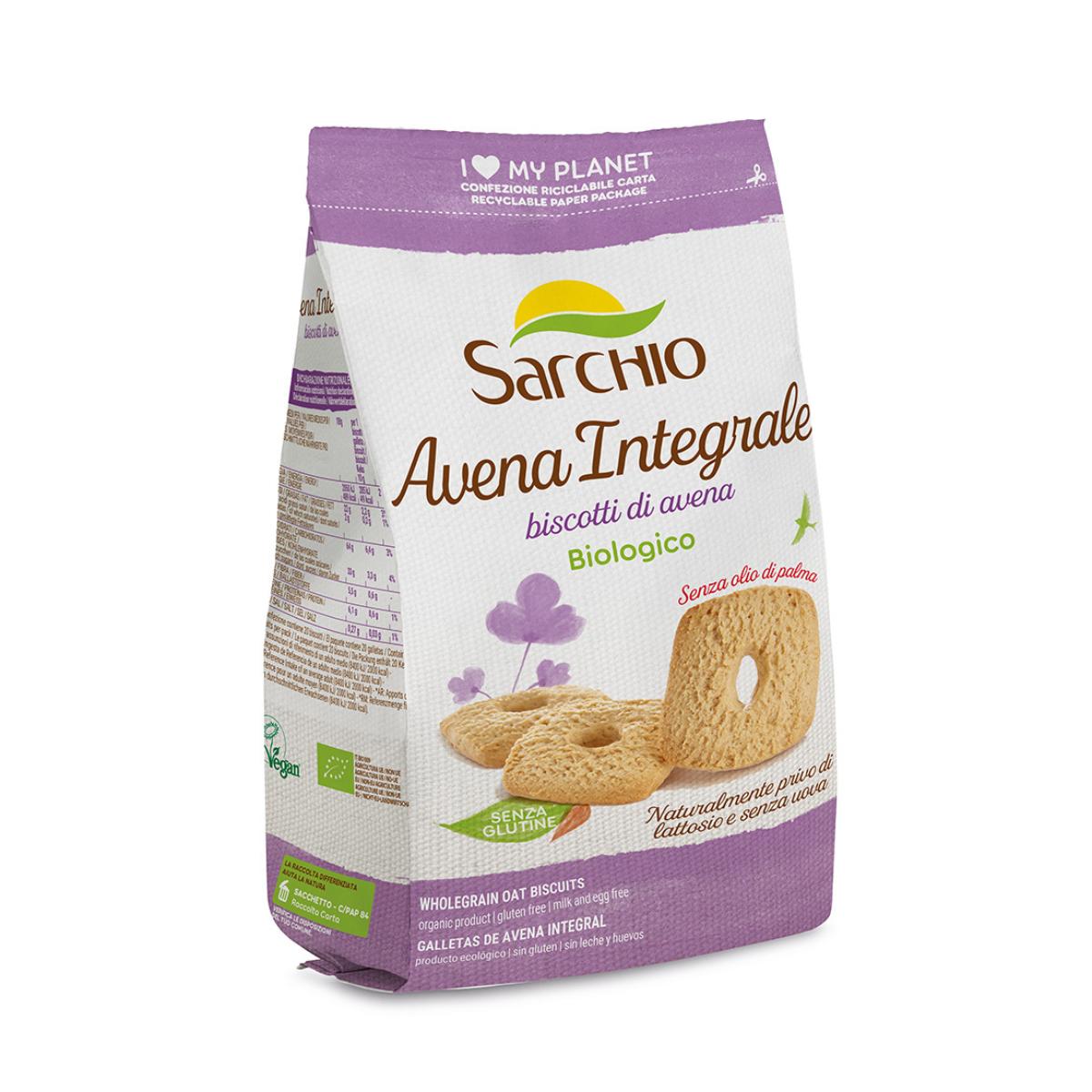 Galletas de avena integral BIO Sarchio 200 g