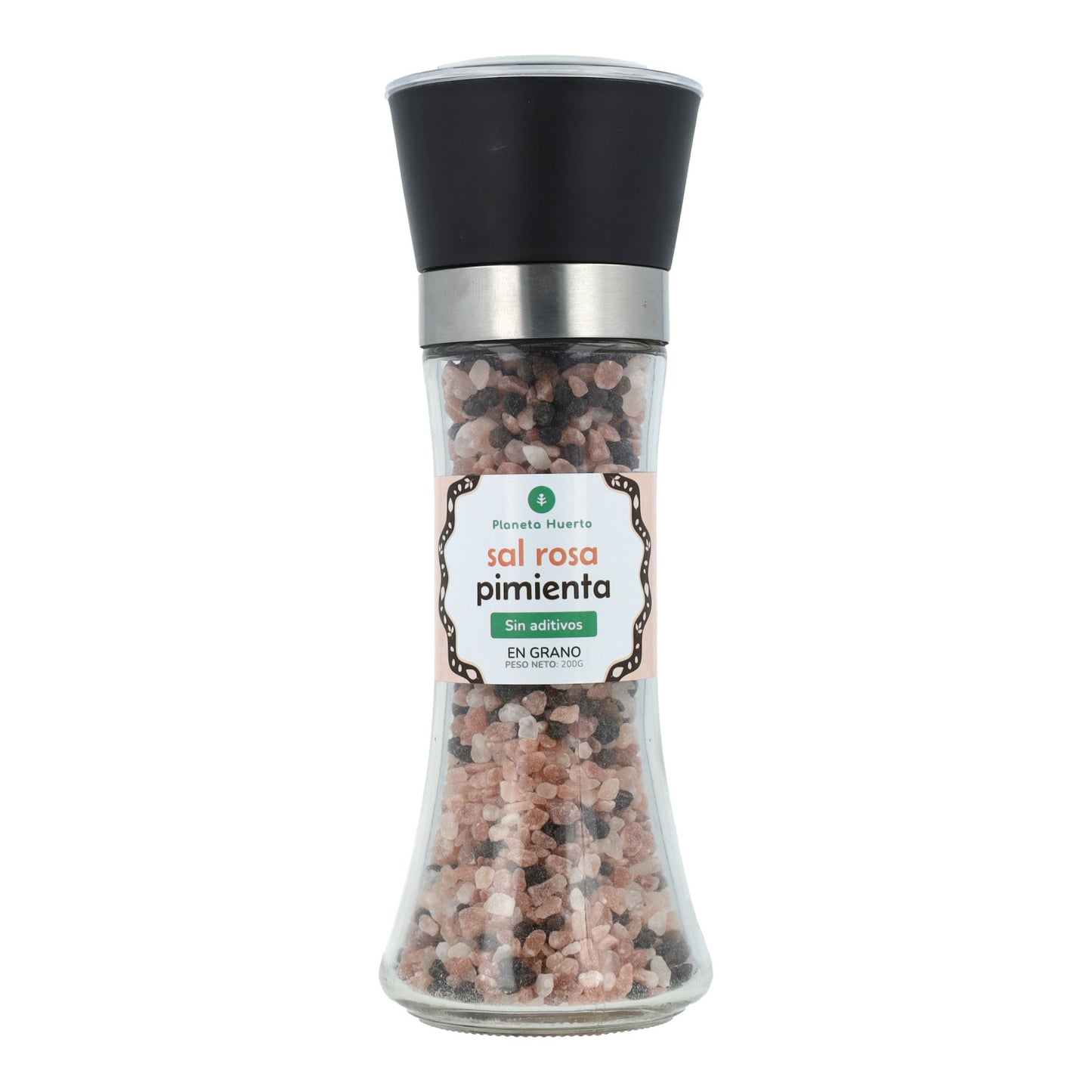 Molinillo sal rosa con pimienta negra grano Bio ECO Planeta Huerto 200g