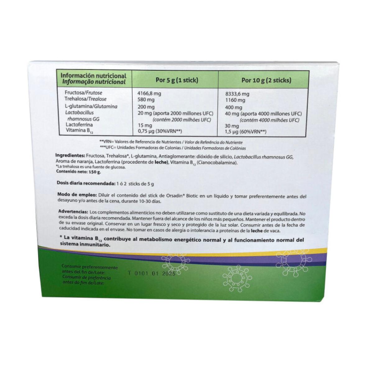 Orsadin Biotic Sticks (30 sticks de 5 g)