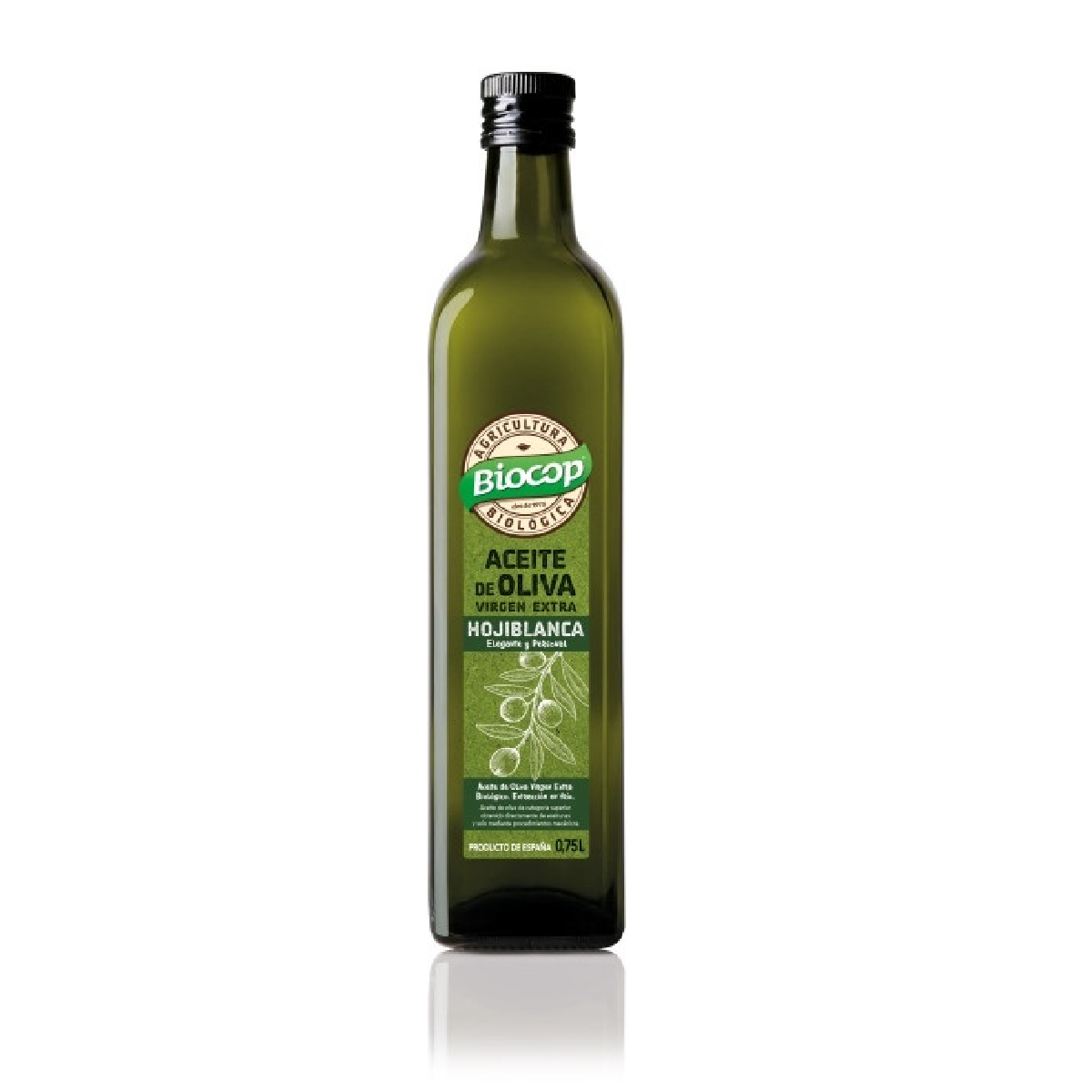 Aceite de Oliva virgen extra Hojiblanca Biocop 75 cl