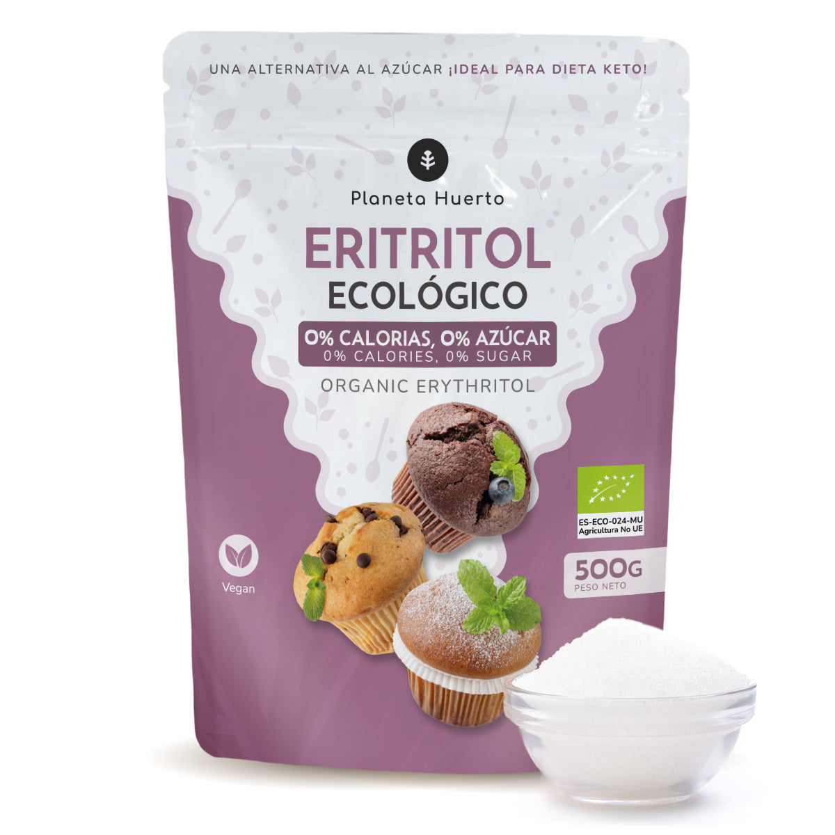 Eritritol ECO Planeta Huerto 500 g