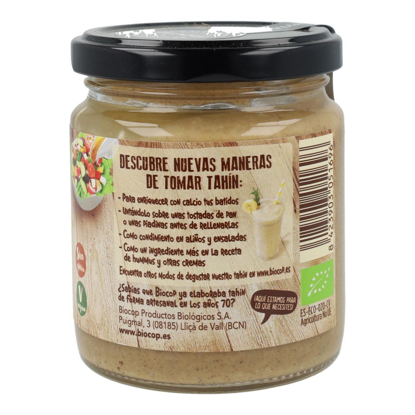 Tahin Integral Tostado sin sal Biocop