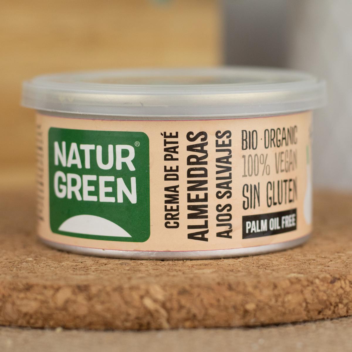 Crema de Paté de Almendra y Ajos Salvajes Naturgreen 130 g