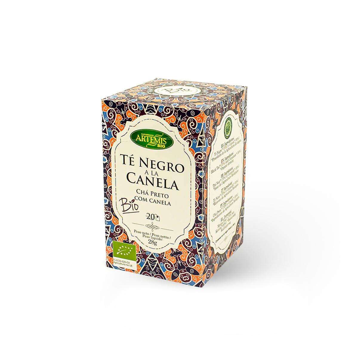 Té Negro con Canela Artemis, 20 filtros.