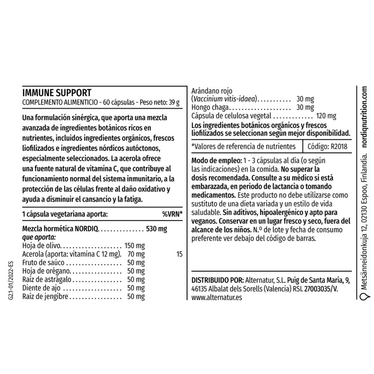 Immune Support 60 cápsulas