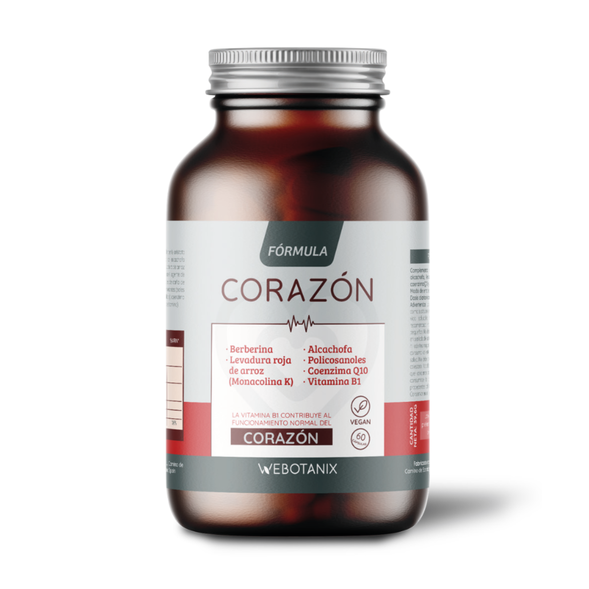 Corazón fórmula colesterol WeBotanix 60 cápsulas