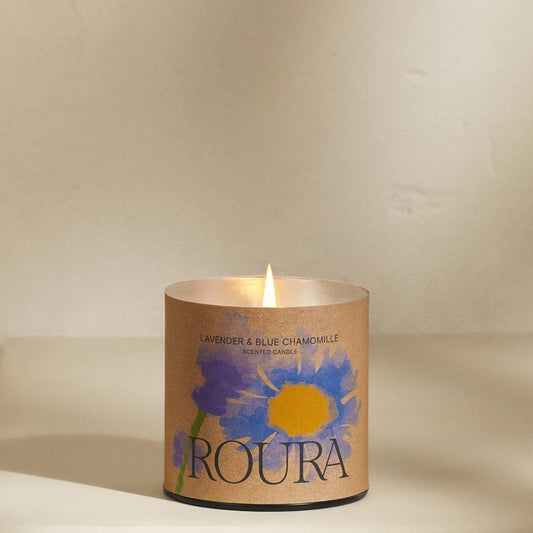Vela Hierbas Mediterráneas Lavanda y Manzanilla Azul Roura
