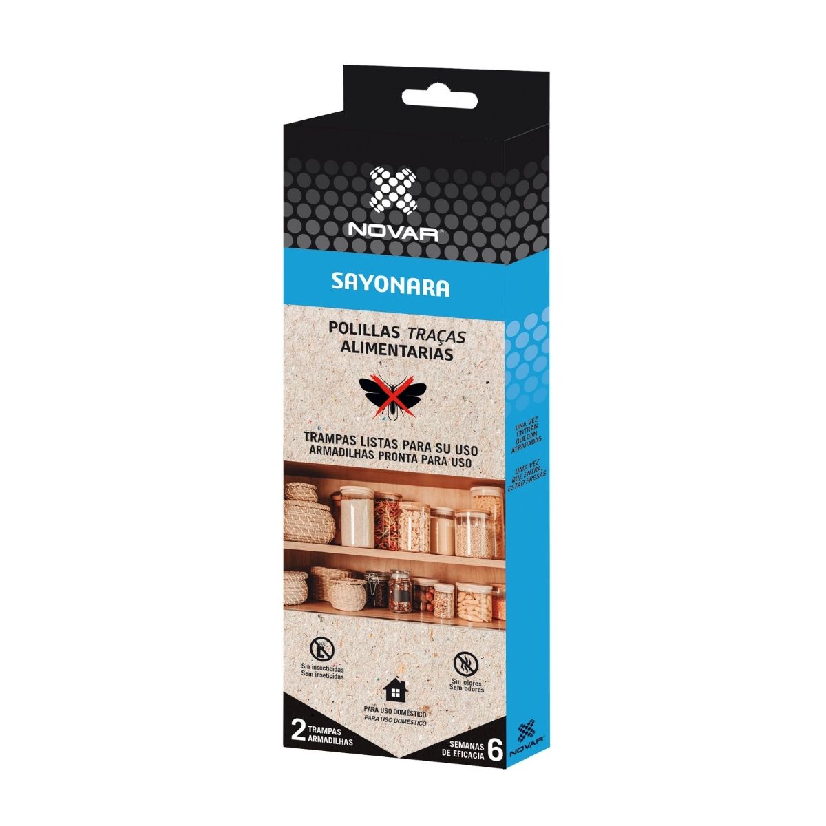 Novar Sayonara Trampa para polillas alimentarias 2 ud
