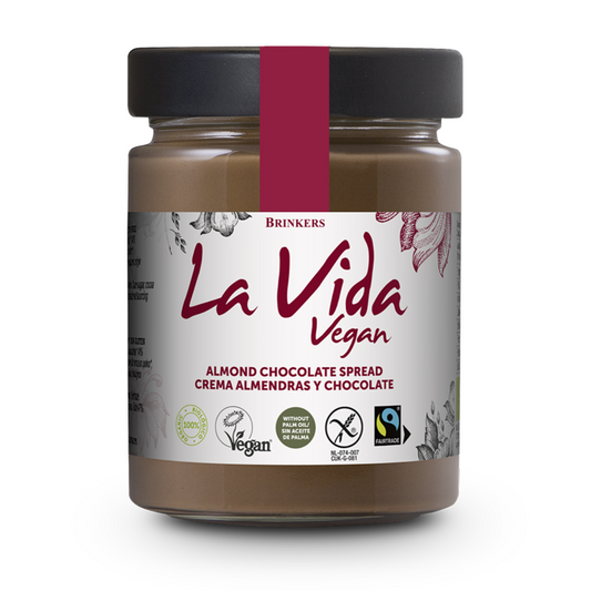 Crema de Chocolate con Almendras Vegana La Vida Vegan, 270 g