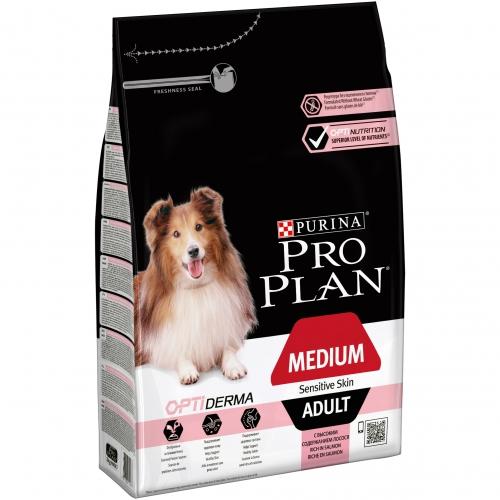 PRO PLAN Mediano OPTIDERMA Salmón 14 kg