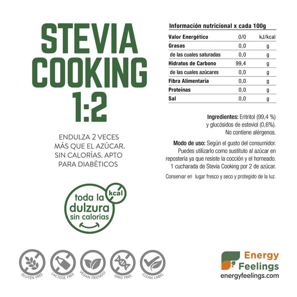 Stevia cooking 1:2 Energy Feelings 250 g