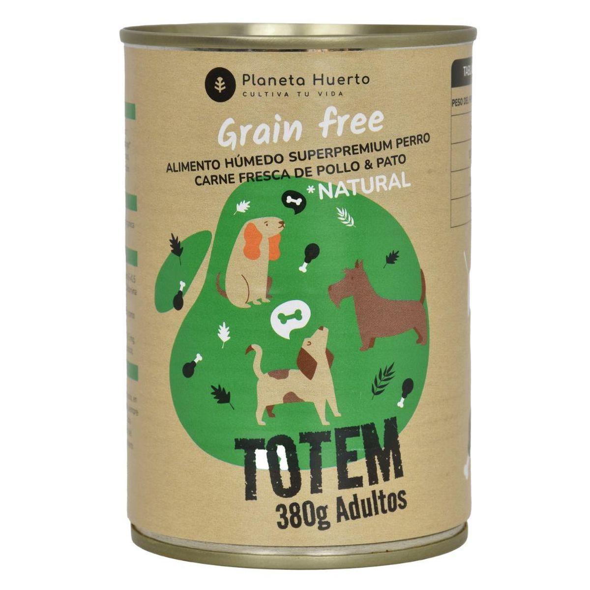 Pack 6 x Comida Húmeda Grain Free Superpremium para perro Pollo y Pato 380 g Planeta Huerto