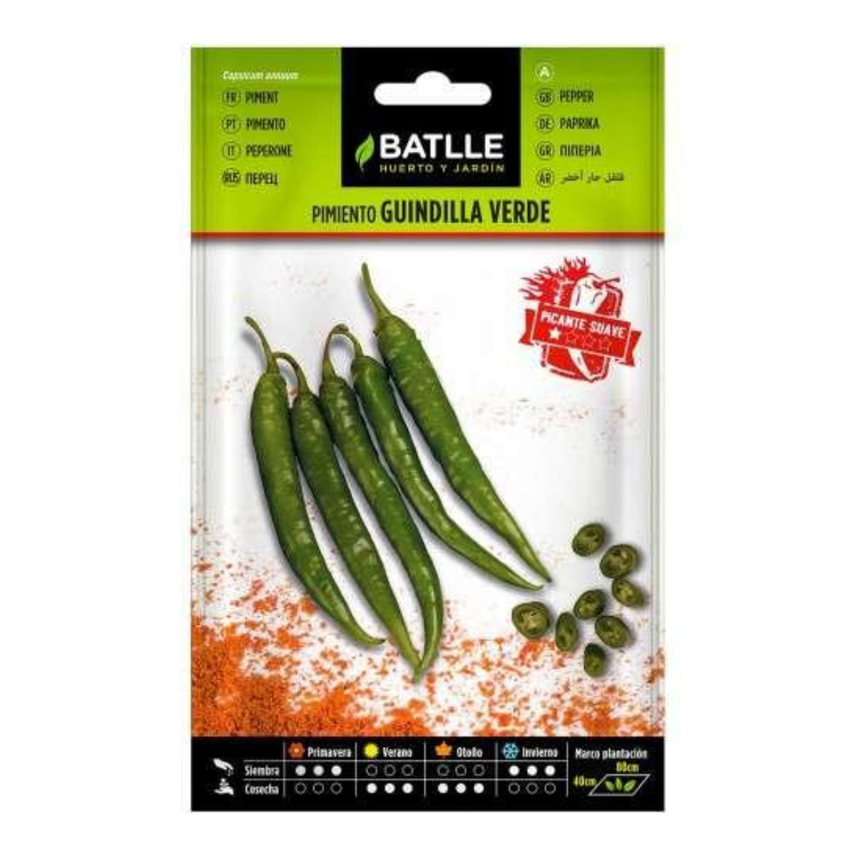 Semillas de Pimiento Guindilla verde Batlle