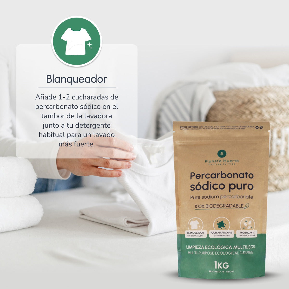 Pack 6x Percarbonato Sódico Planeta Huerto 1 Kg