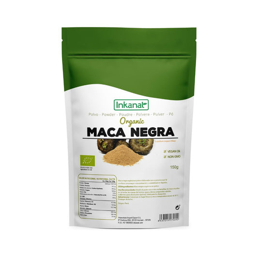 Maca negra en polvo gelatinizada Bio, Inkanat, 150 g