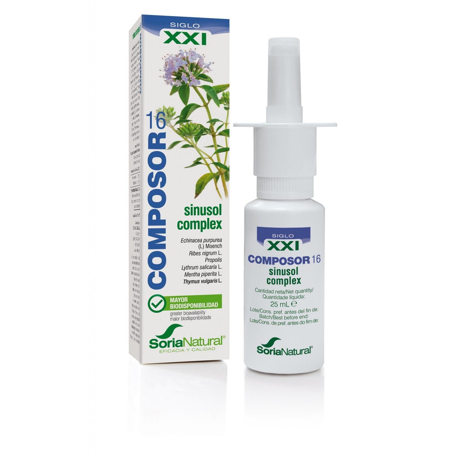 Composor 16 Sinusol Soria Natural 25 ml