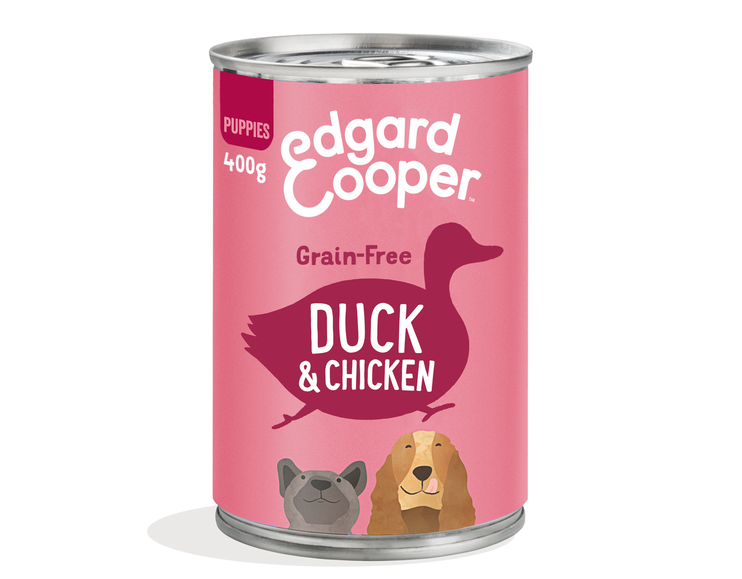 Lata de comida para cachorros de pato y pollo Sin Cereales | Edgard & Cooper 400 g