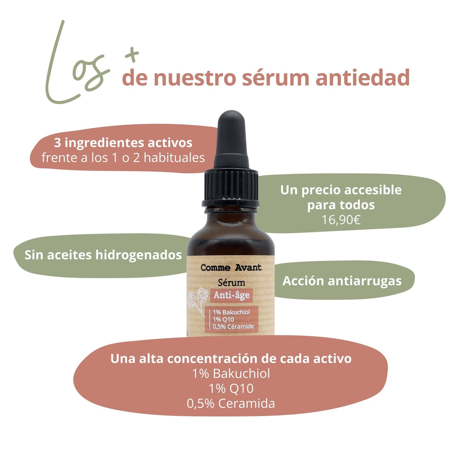 Sérum facial antiedad Comme Avant 30 ml