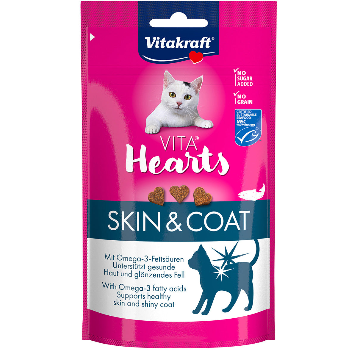 Vita Hearts Skin & coat salmón Vitakraft 40g