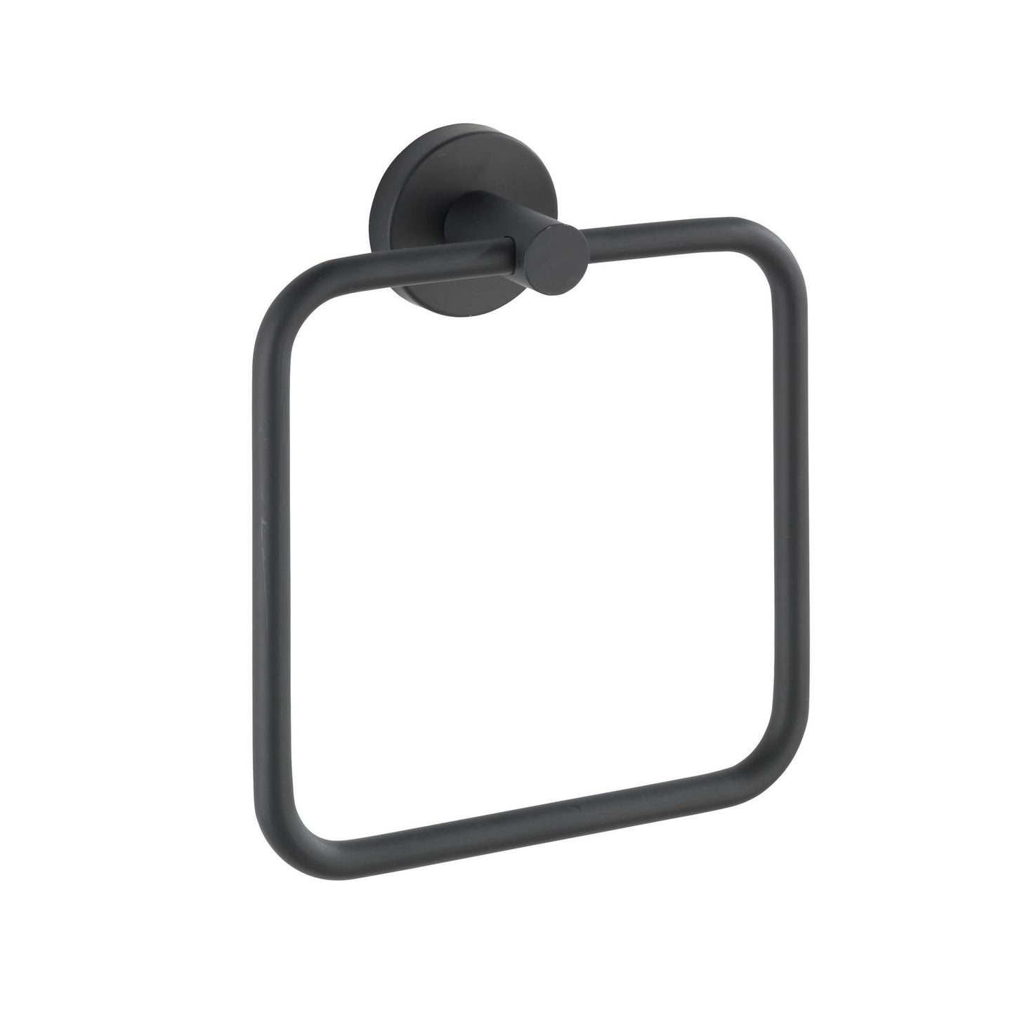 Toallero aro de acero inoxidable Bosio, negro mate Wenko