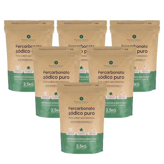 Pack 6x Percarbonato sódico Planeta Huerto 2,5 kg