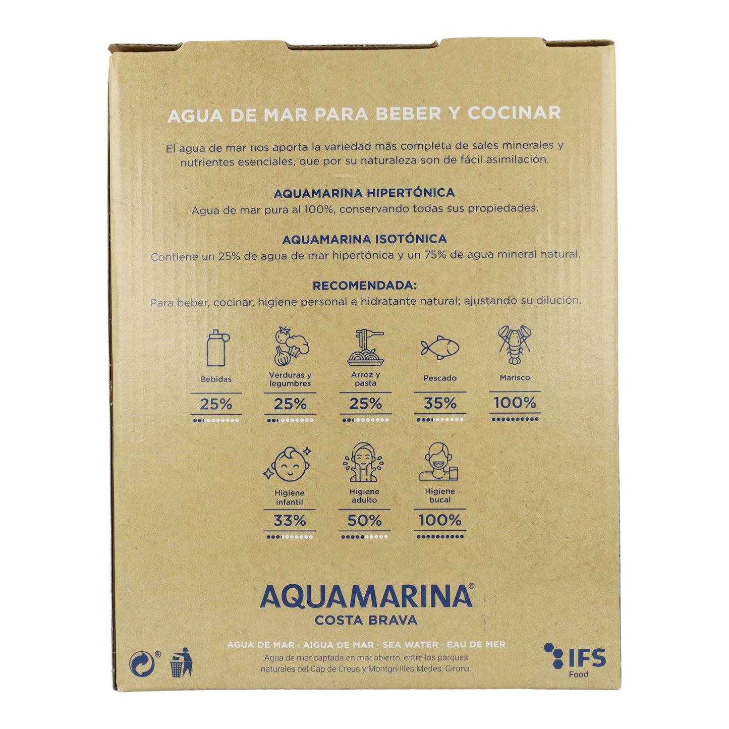 Agua De Mar Isotónica B&B Aquamarina 3 L.