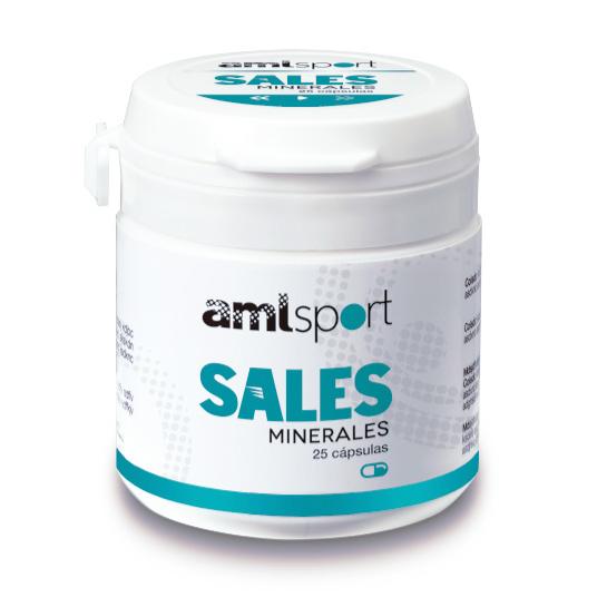 Sales minerales Amlsport, 25 cápsulas