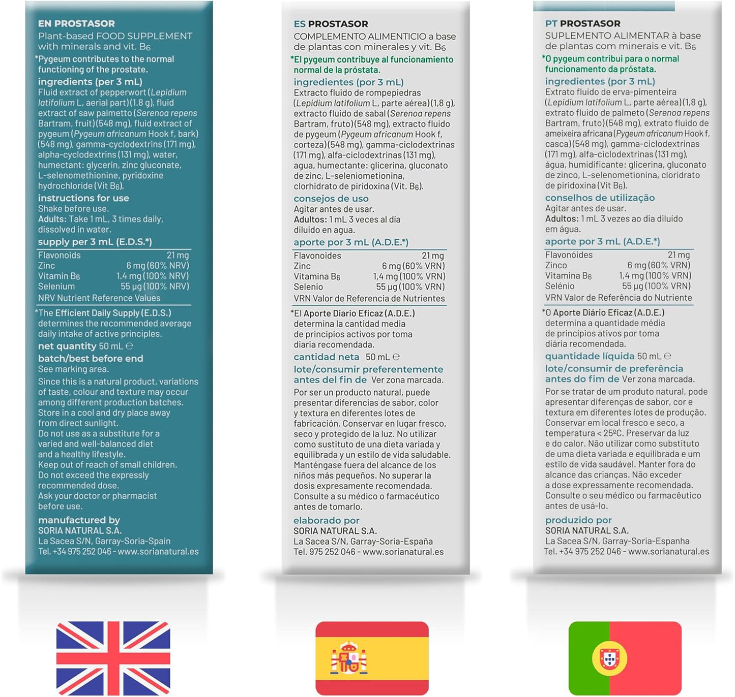 Composor 10 Prosor Complex Soria Natural 50 ml