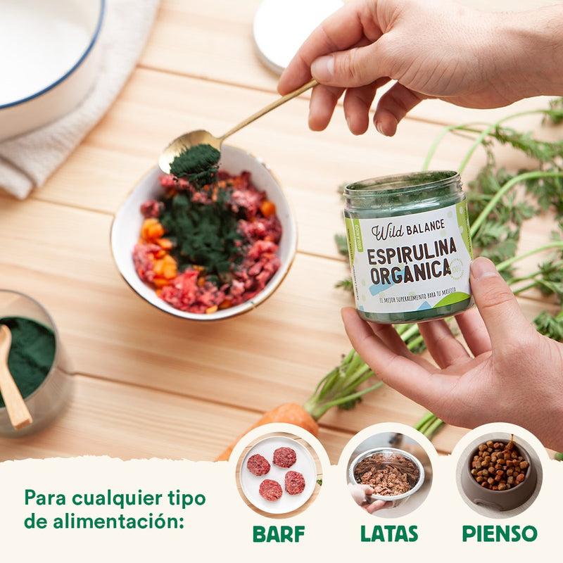 Espirulina Orgánica Suplemento natural para mascotas Wild Balance 100 g