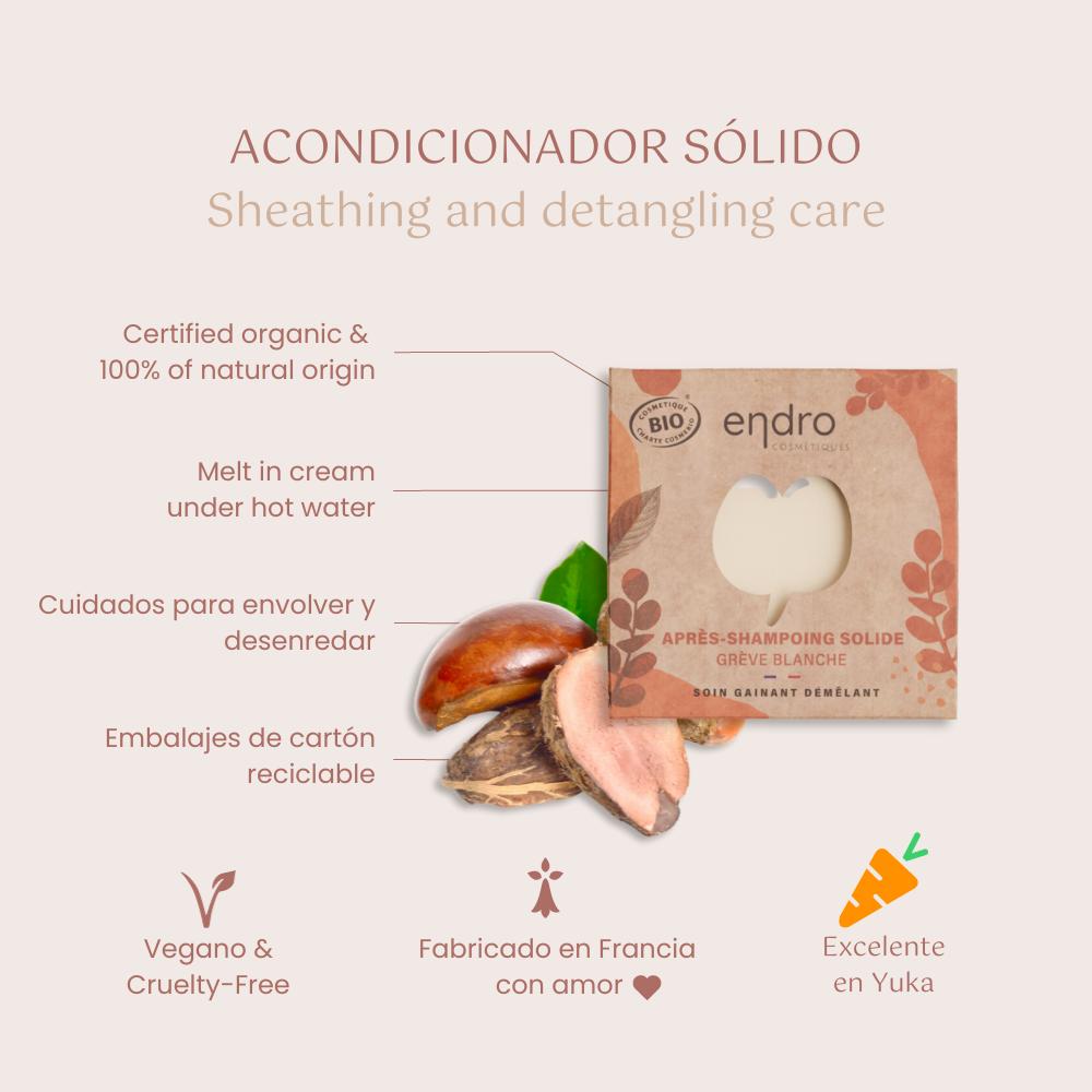 Acondicionador sólido grève blanche Endro-80 ml