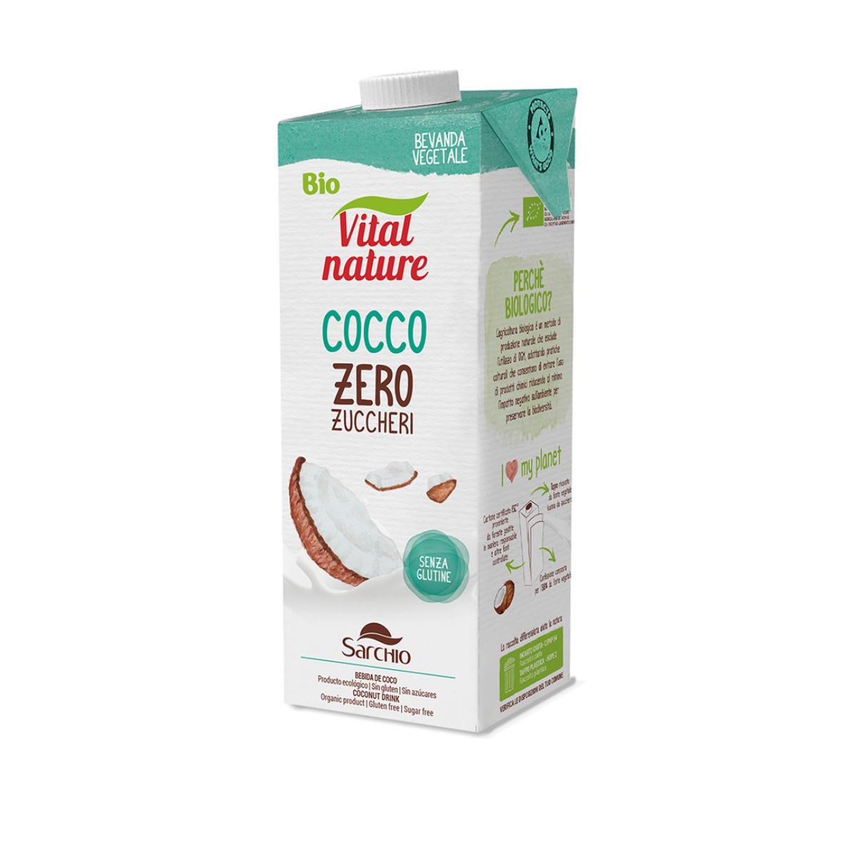 Bebida de coco zero azucar BIO Sarchio 1l